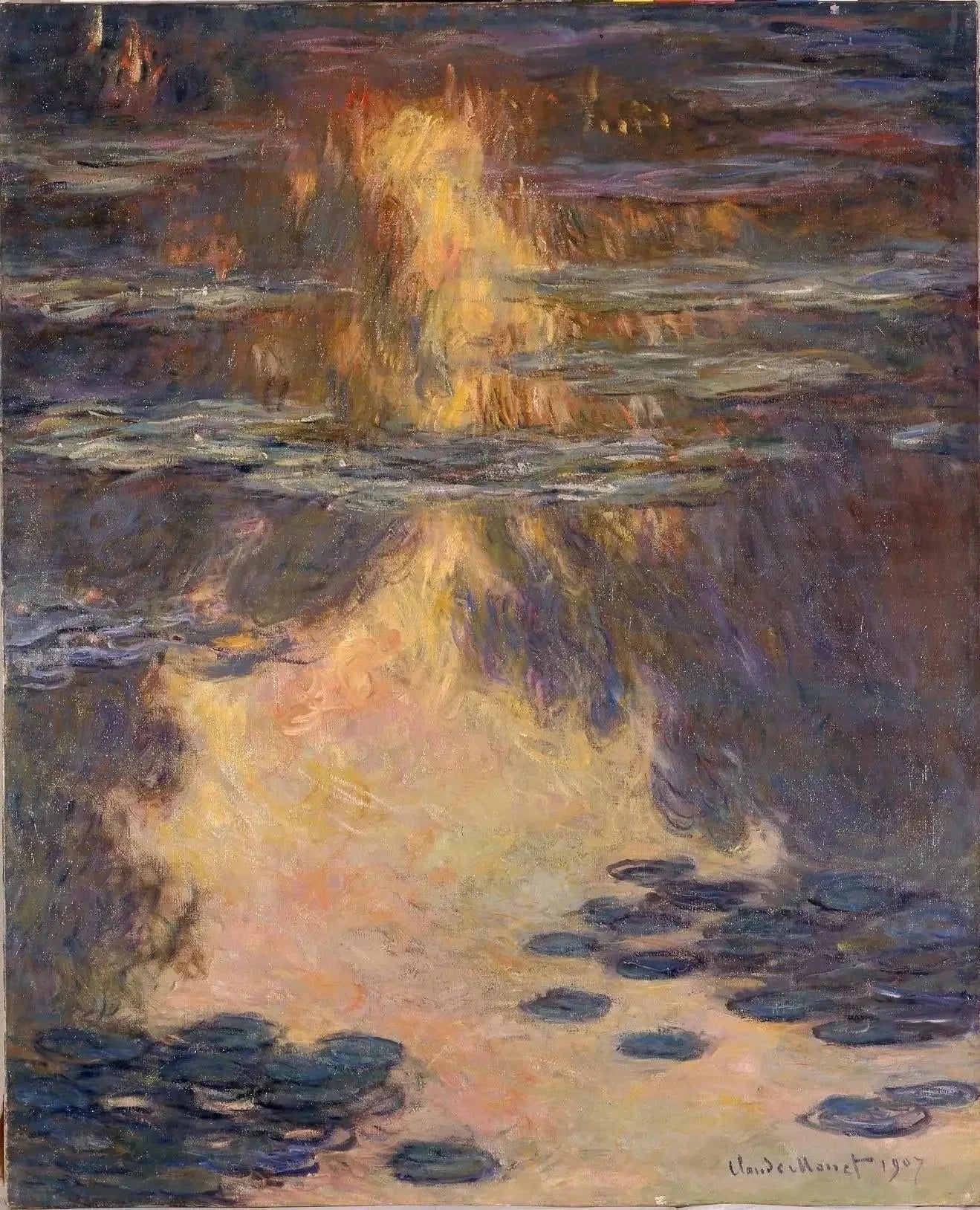 Nymphéas de Claude Monet, 1907 – Kubosō Memorial Museum of Arts, Izumi, Wildenstein 1713