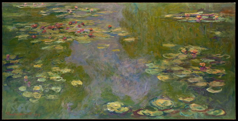 ดอกบัว พิพิธภัณฑ์เมโทรโพลิแทน W1891 - Claude Monet