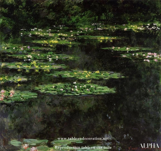 Nymphéas noirs - Monet tableau - Reproductions de tableaux et peintures haut de gamme