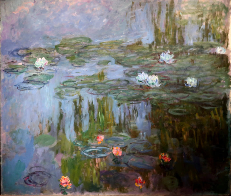 ดอกบัว พิพิธภัณฑ์ศิลปะพอร์ตแลนด์ W1795 - Claude Monet