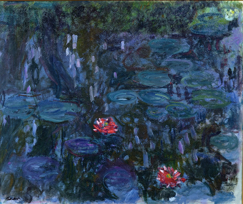 ดอกบัว, ดอกวิลโลว์, Marmottan W1859 - Claude Monet