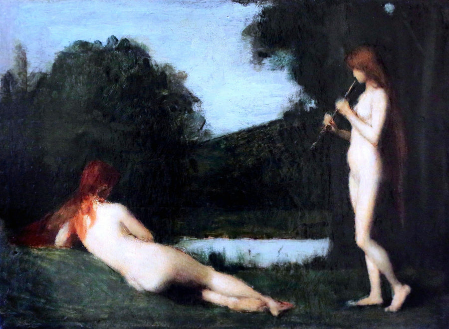 nymphes au bord de l'eau - Jean-Jacques Henner