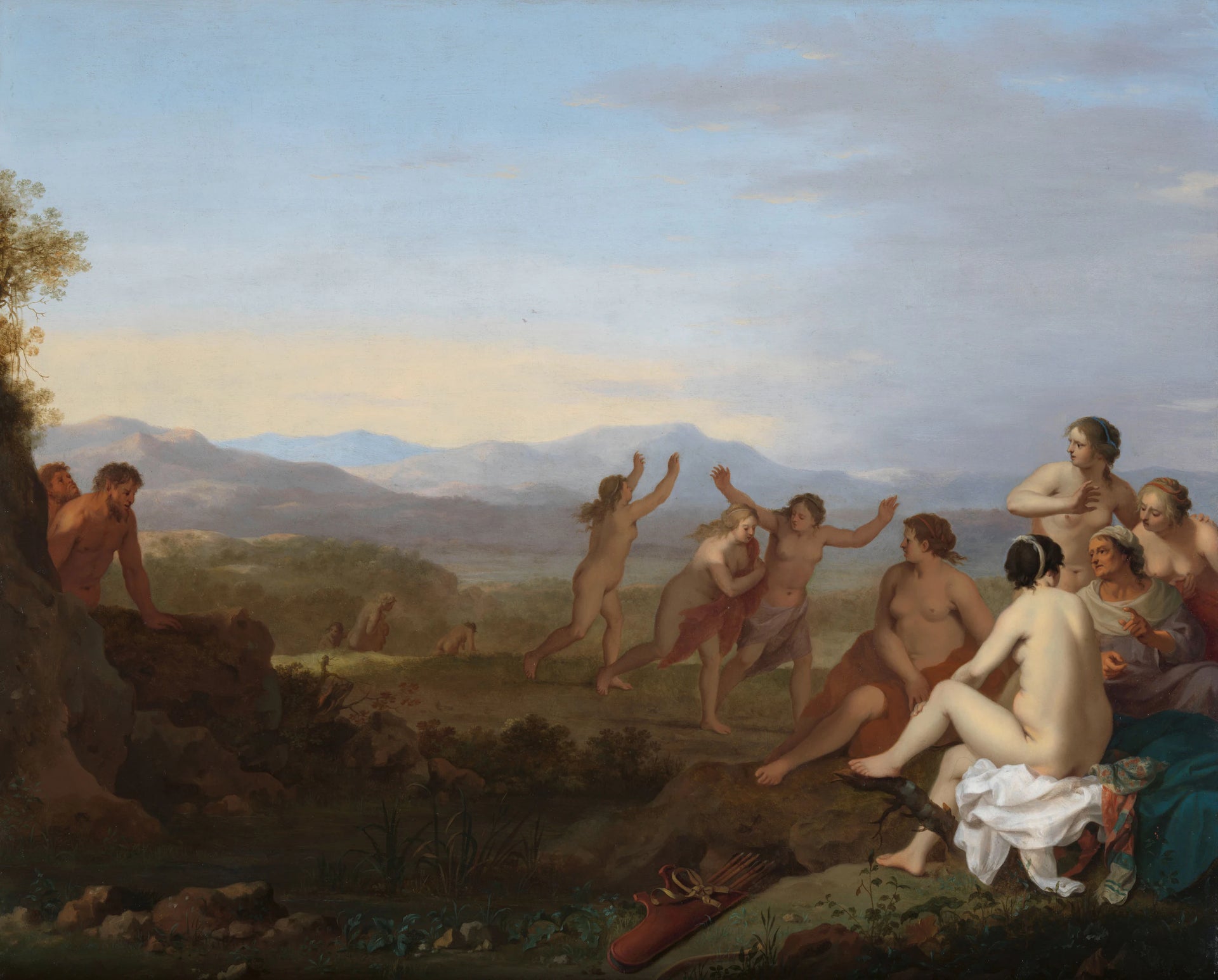 Nymphes surveillées par des satyres - Cornelis van Poelenburgh