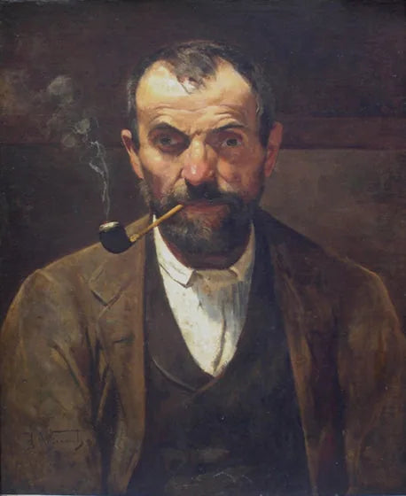 O homem do cachimbo - Eliseu Visconti image 1 reproduction d’œuvre d’art à l’huile