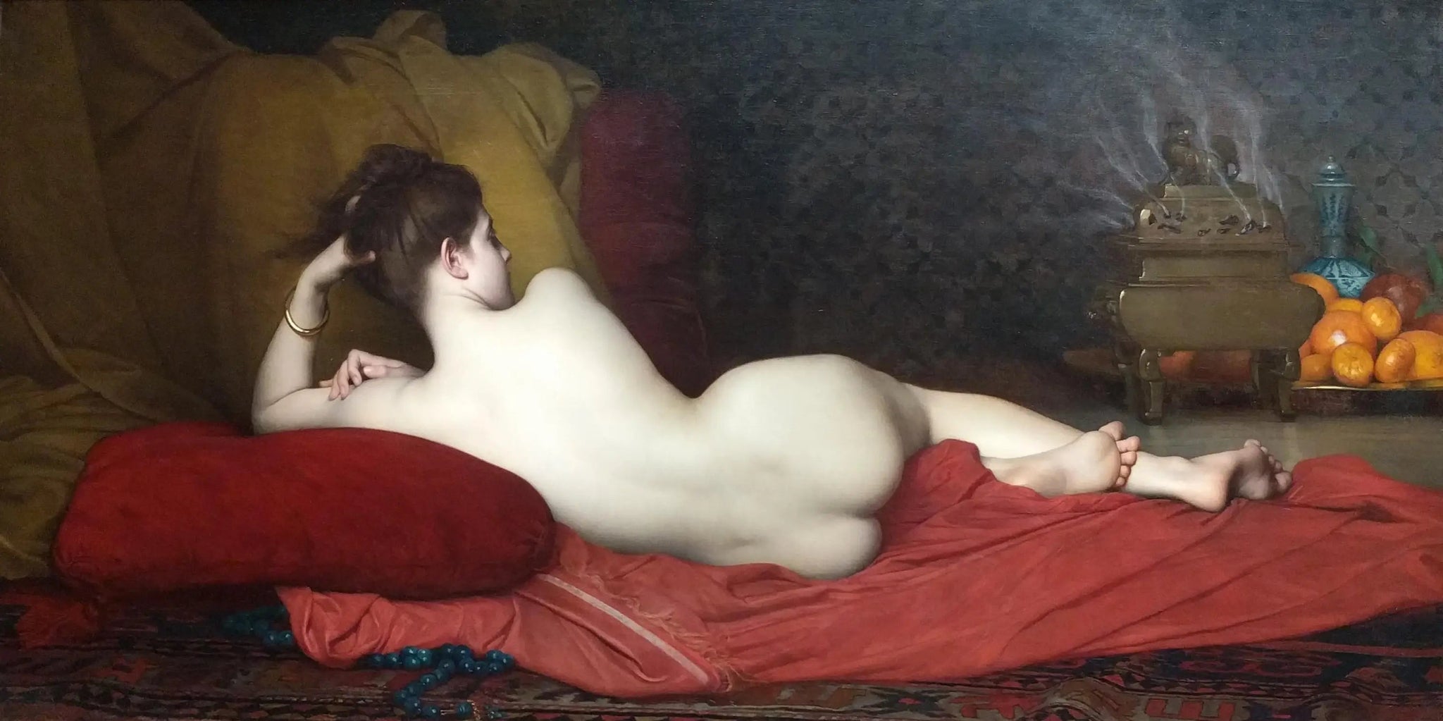 Odalisque - Jules Lefebvre image 1 copie peinte à la main à l’huile