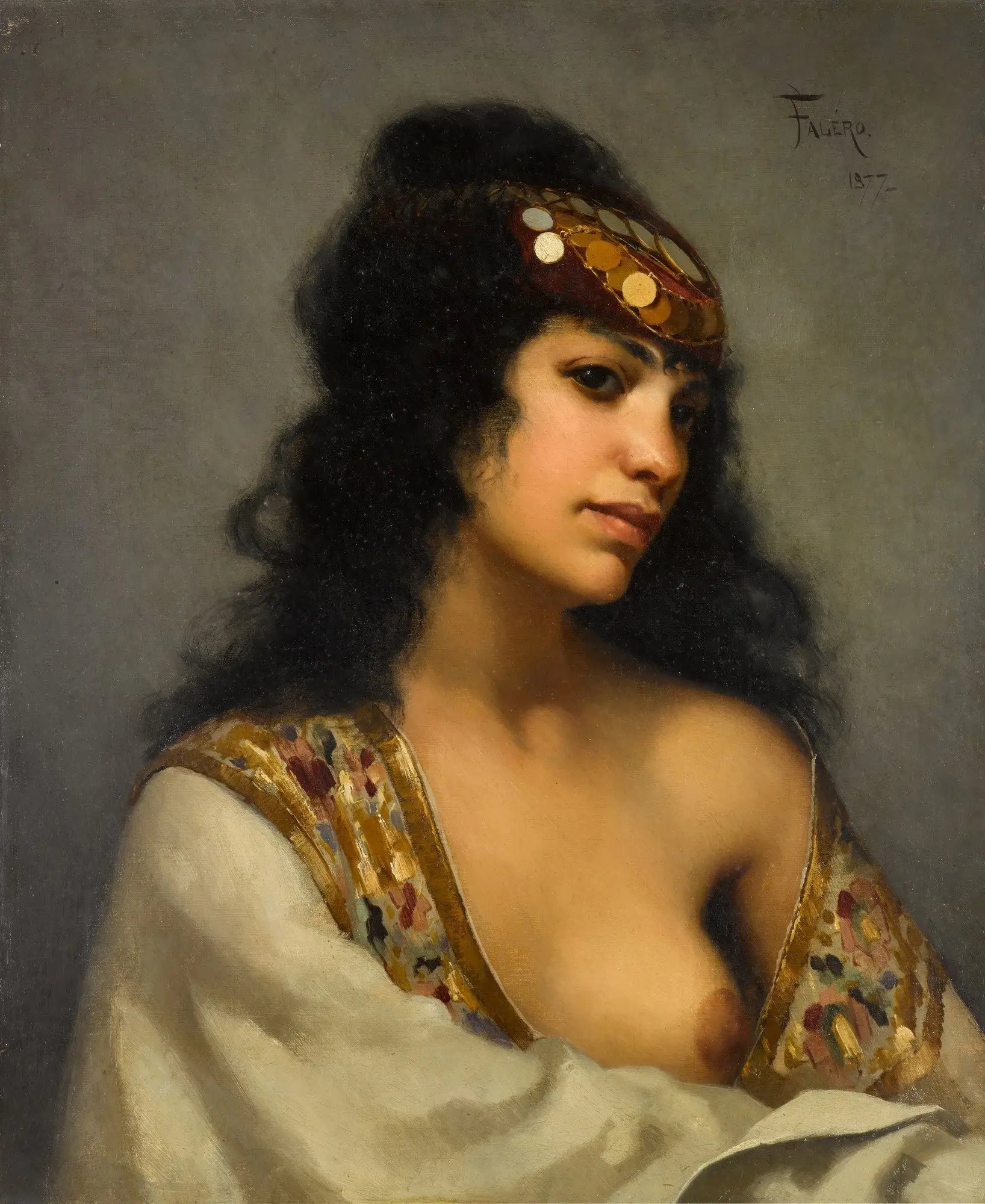 Odalisque - Luis Ricardo Falero image 1 reproduction réalisée par Alpha Reproduction