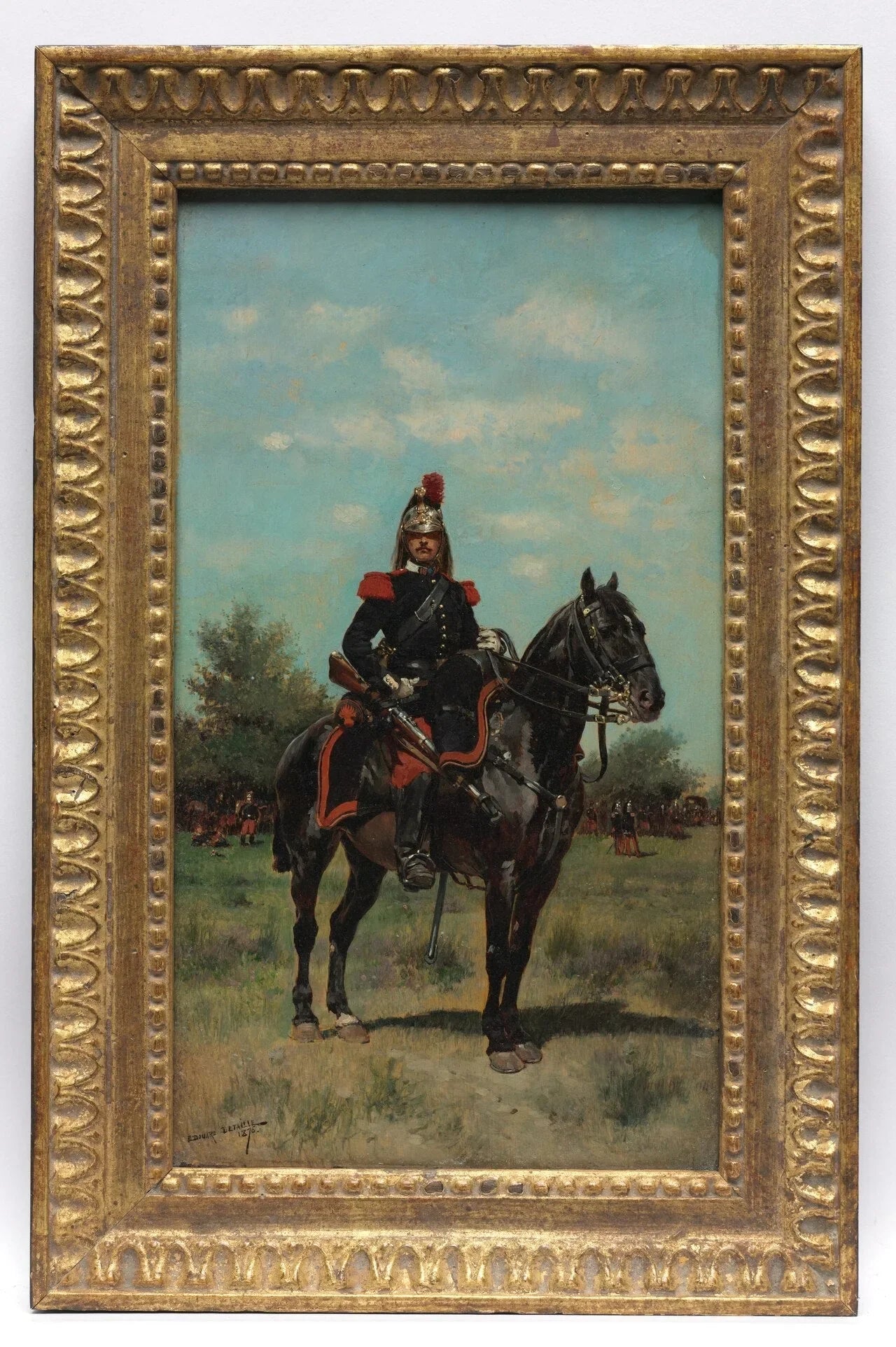 Officier de dragons montés - Édouard Detaille image 1 reproduction artisanale de tableau