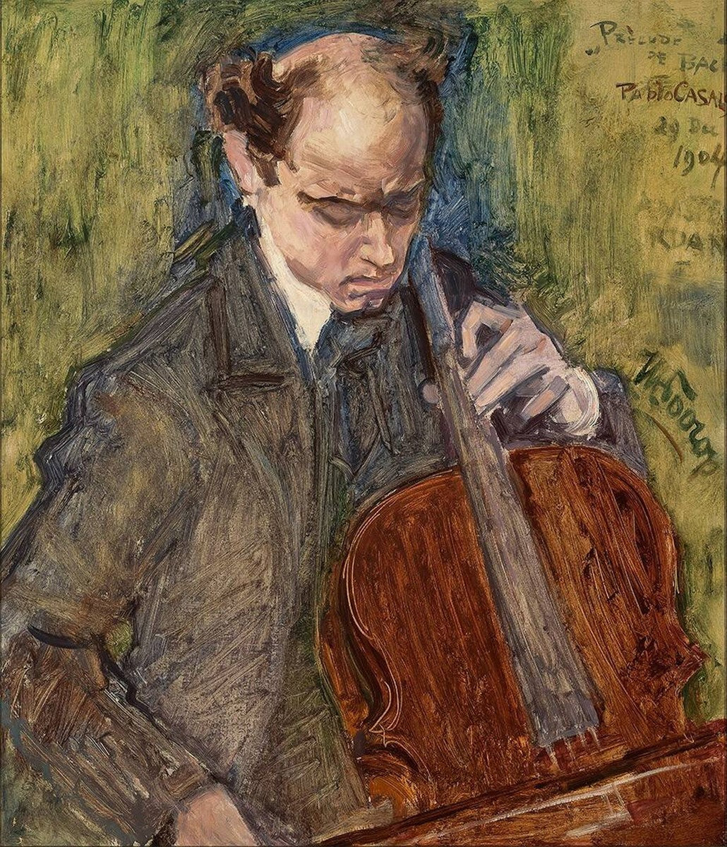 Pablo Casals jouant du violoncelle - Jan Toorop image 1 reproduction artisanale de tableau