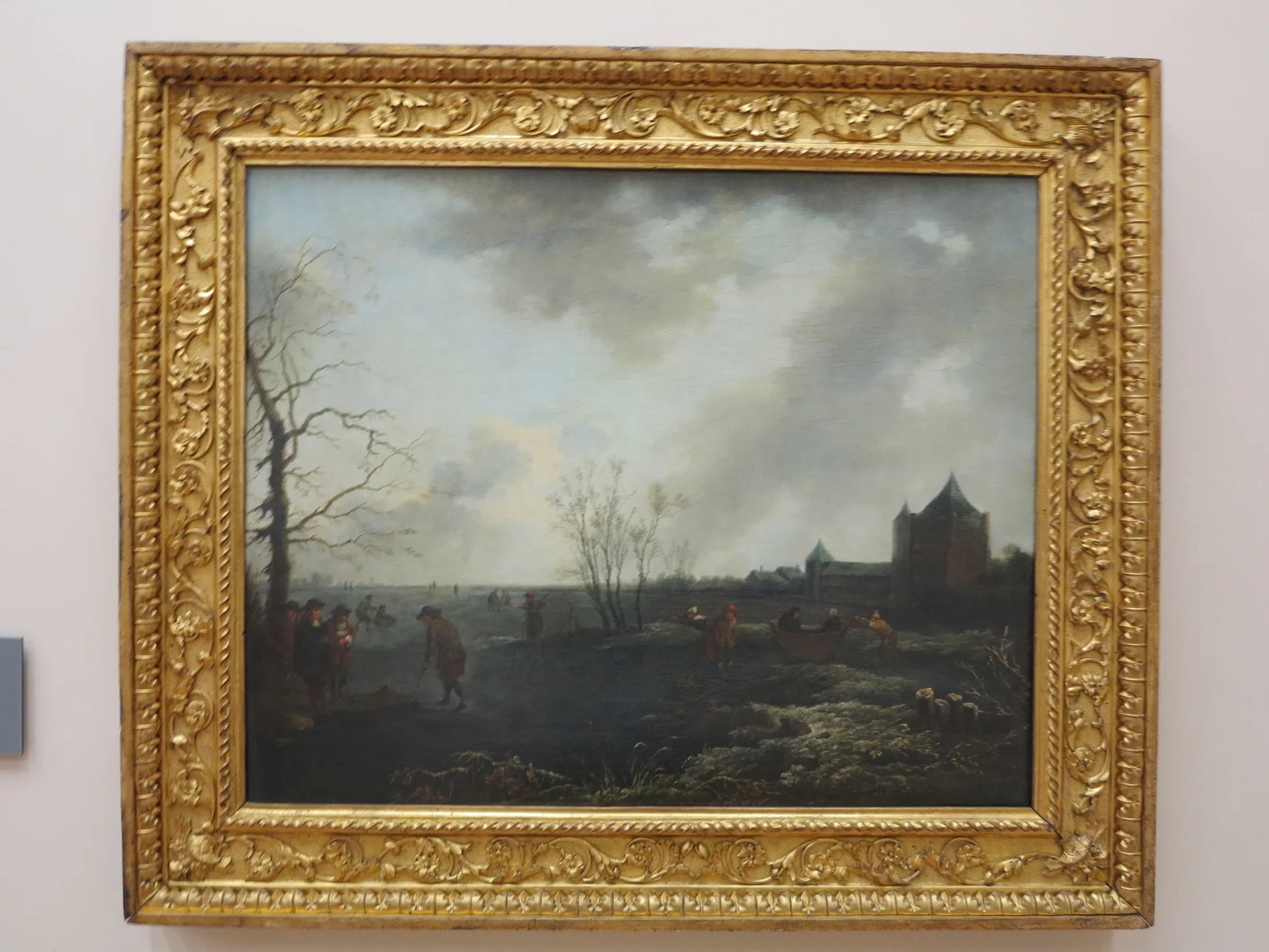 Paesaggio con stagni gelati - Adriaen van de Velde image 1 reproduction d’œuvre d’art à l’huile