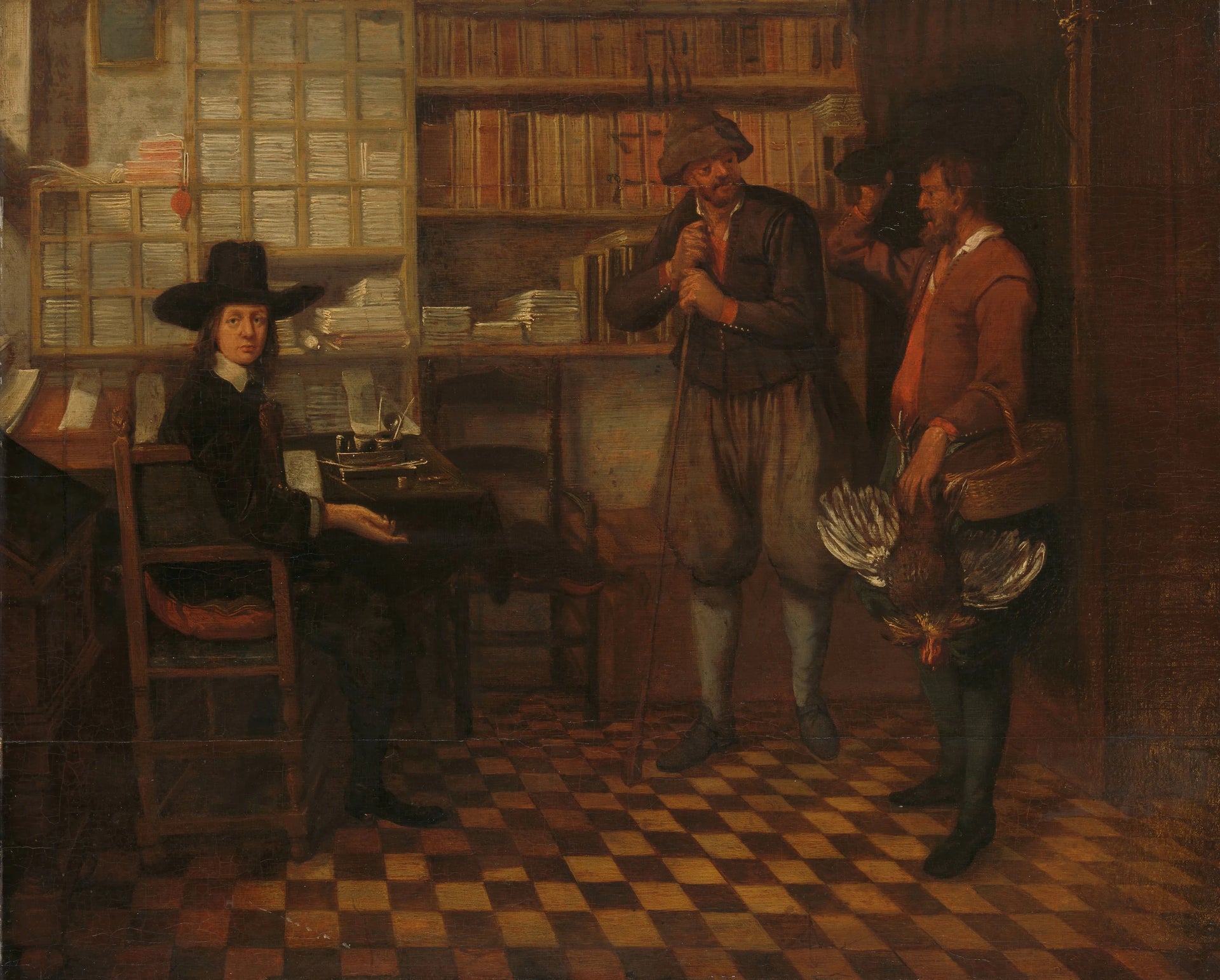 Le paiement du loyer - Quirijn van Brekelenkam