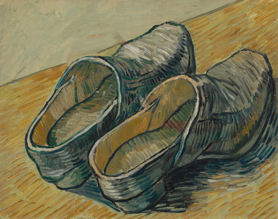 รองเท้าไม้คู่หนึ่งทำจากหนัง - Vincent van Gogh