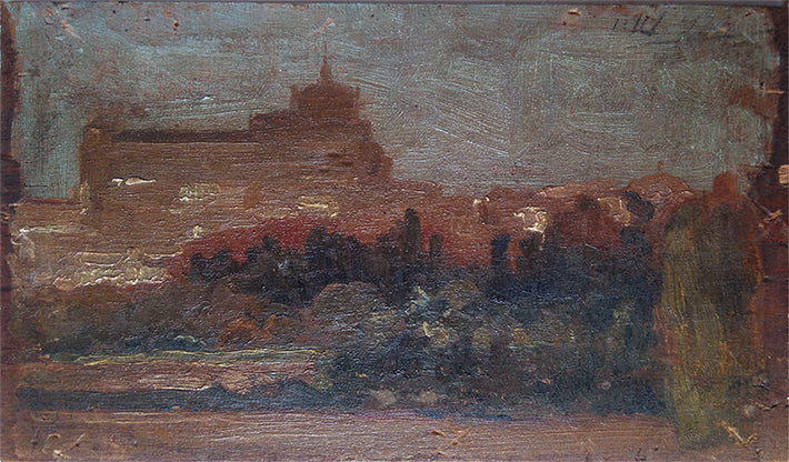 Palais de Madrid - verso de l'œuvre P491 - Eliseu Visconti image 1 reproduction de peinture à l’huile