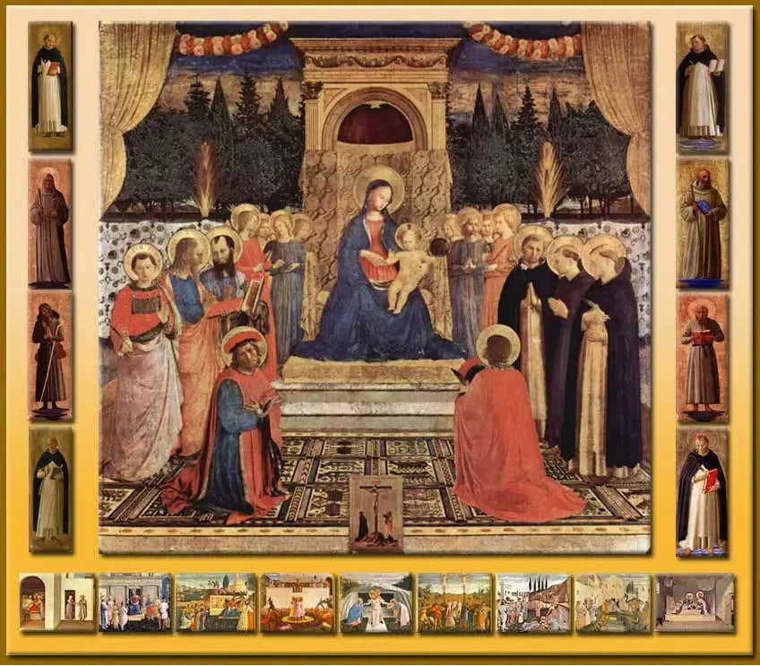 Palais de Saint-Marc - Fra Angelico image 1 tableau peint à l’huile sur toile