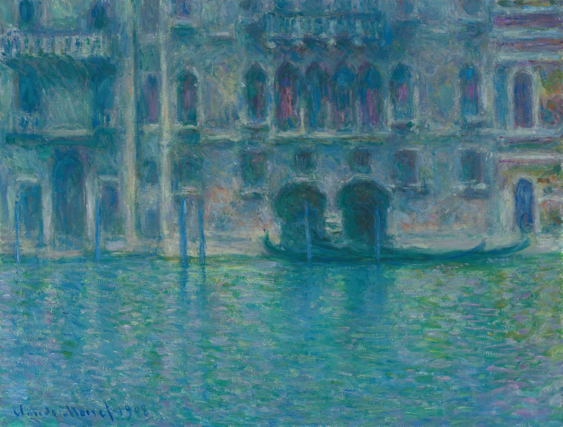 Palazzo da Mula à Venise de Claude Monet, 1908 – National Gallery of Art 1963.10.182, Wildenstein 1764