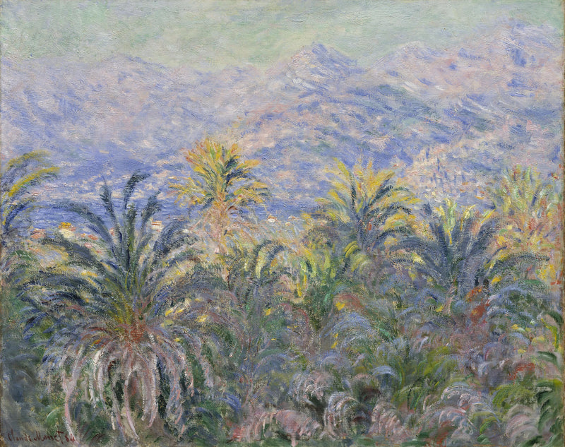 ต้นปาล์มใน Bordighera W877 - Claude Monet