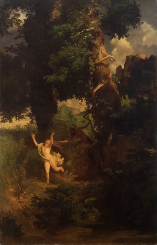 Pan et Syrinx - Arnold Böcklin image 1 reproduction de peinture à l’huile