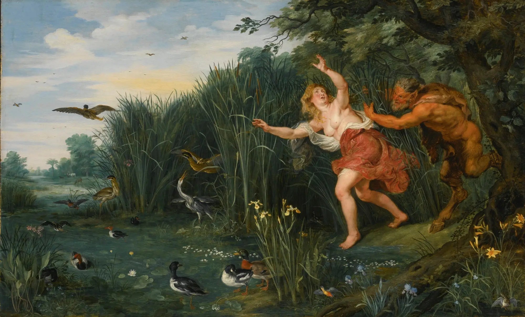 Pan et Syrinx - Peter Paul Rubens image 1 reproduction artisanale de tableau