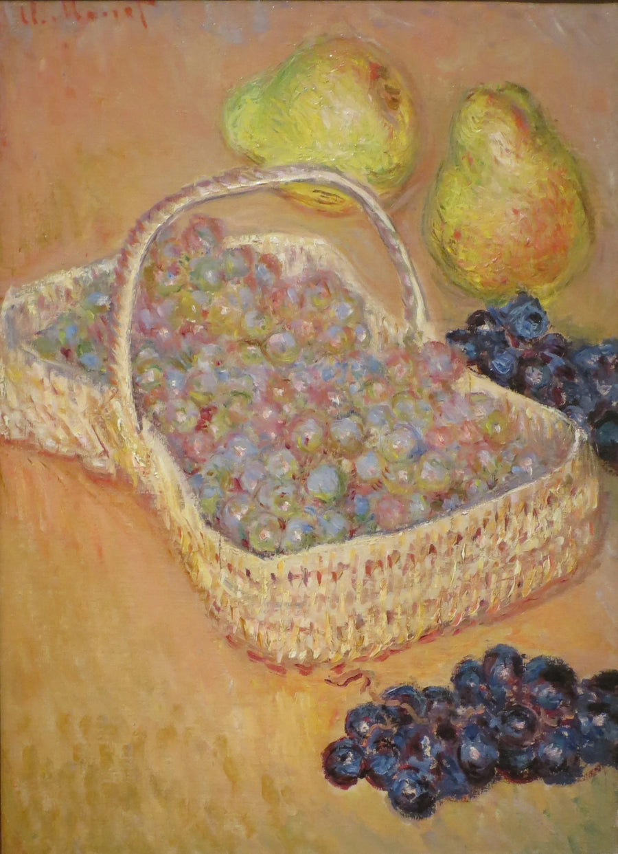 ตะกร้าองุ่น มะตูม และลูกแพร์ W954 - Claude Monet