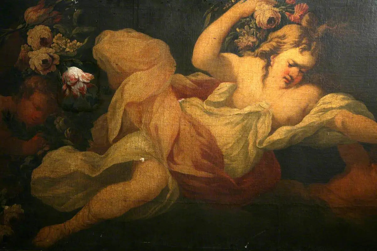 Panneau décoratif du printemps (détail) - Peter Paul Rubens image 1 copie peinte à la main à l’huile