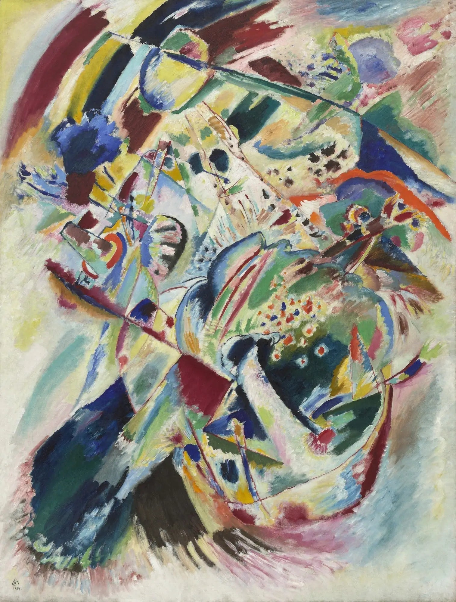 Panneau pour Edwin R. Campbell n° 4 - Vassily Kandinsky image 1 tableau peint à l’huile sur toile