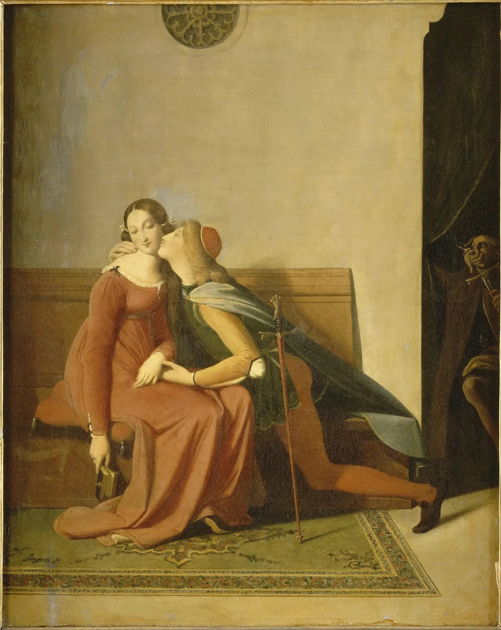 Paolo et Francesca - Jean-Auguste-Dominique Ingres image 1 tableau peint à l’huile sur toile