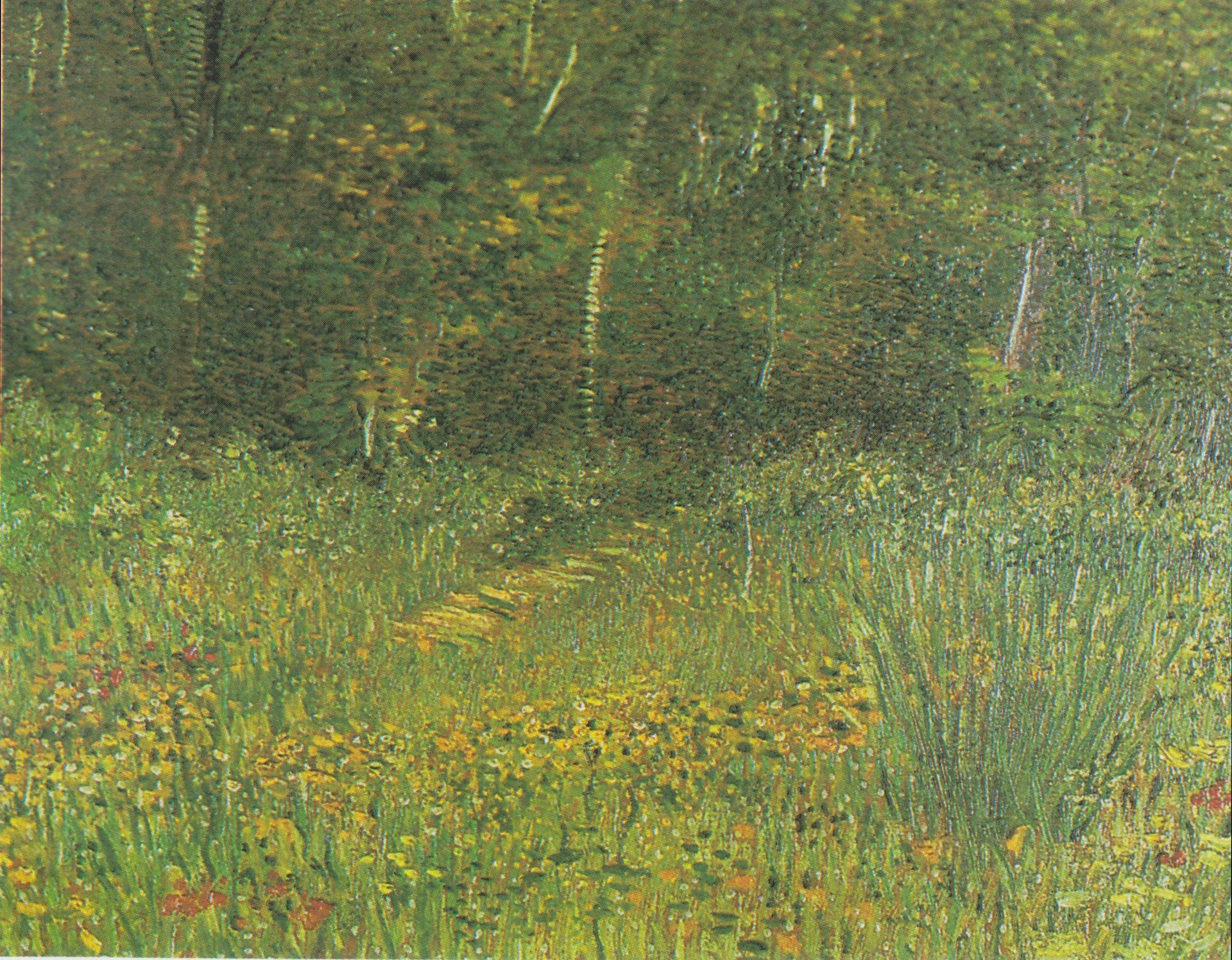 Parc d’Asnières au printemps F362 de Vincent van Gogh