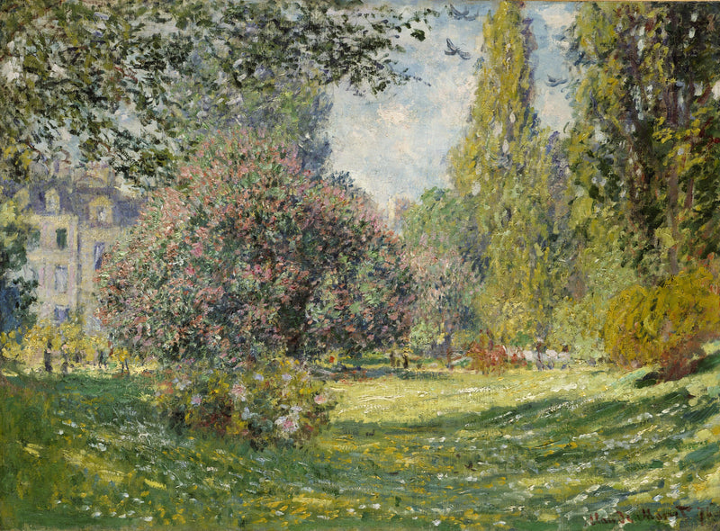 ภูมิทัศน์: Monceau Park W398 - Claude Monet