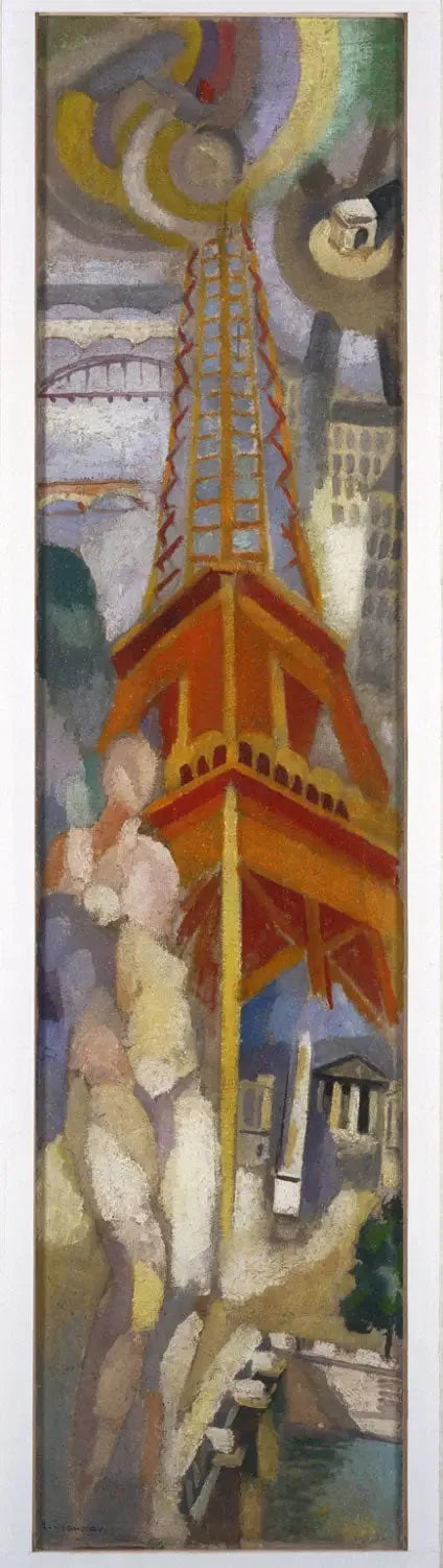 Paris, Femme et Tour Eiffel - Robert Delaunay image 1 tableau peint à l’huile sur toile