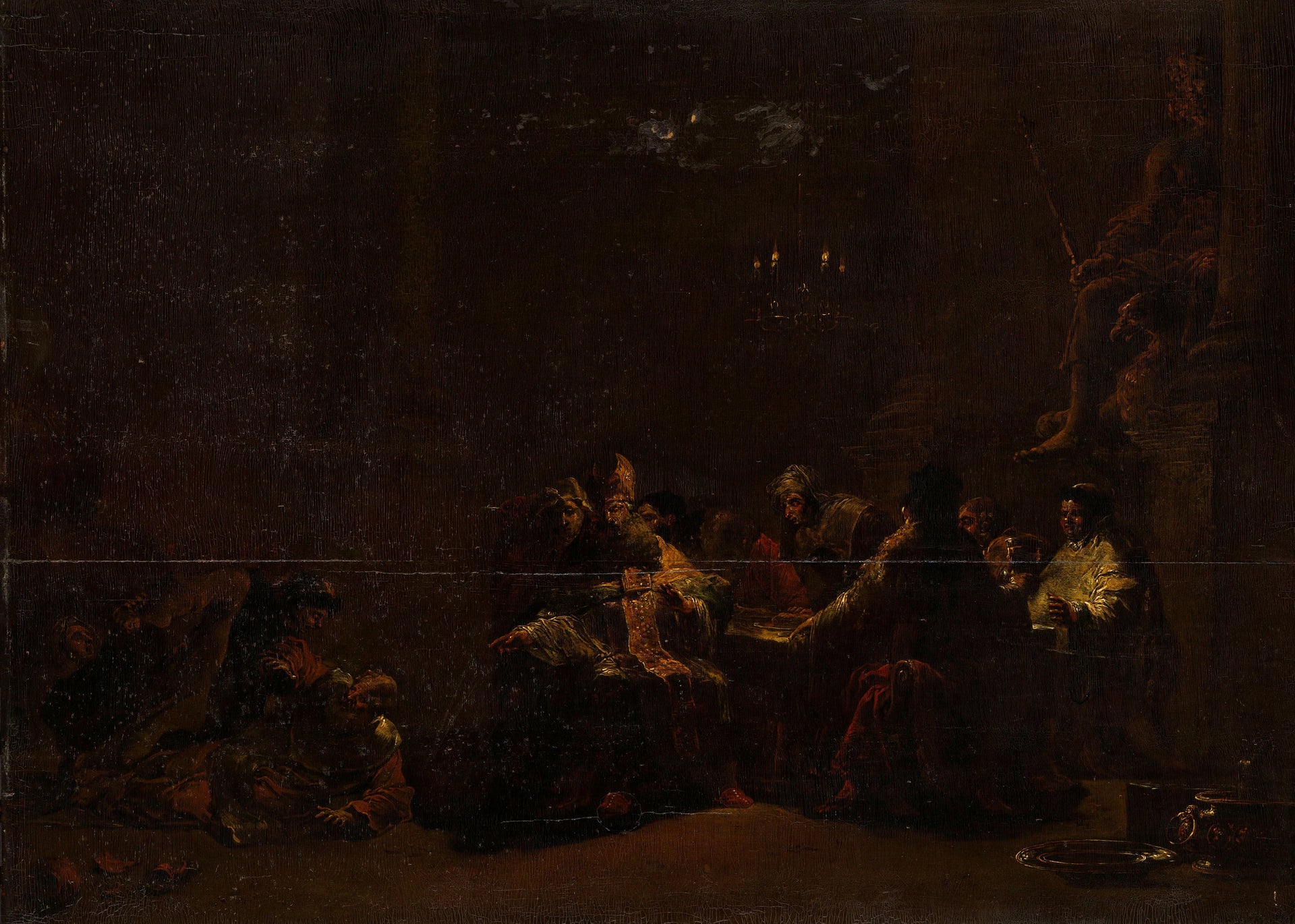 Pashhur frappe Jérémie dans le temple - Leonard Bramer