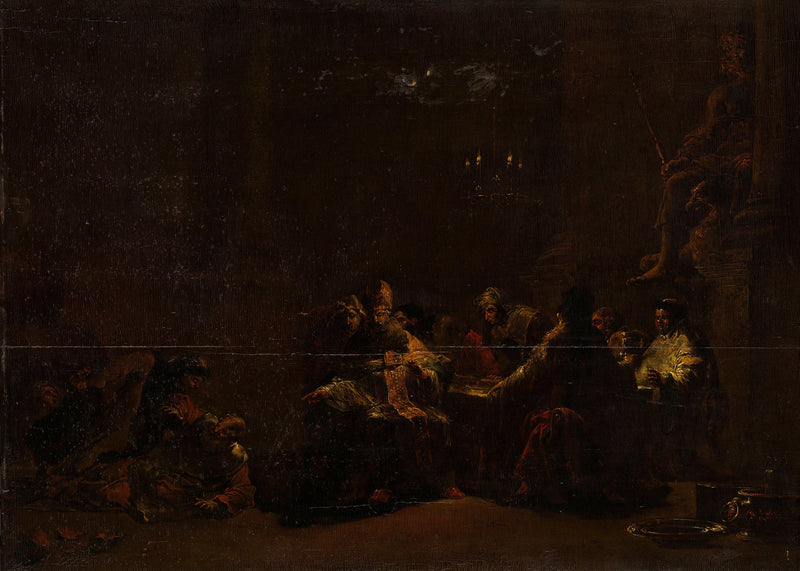Pashhur frappe Jérémie dans le temple - Leonard Bramer