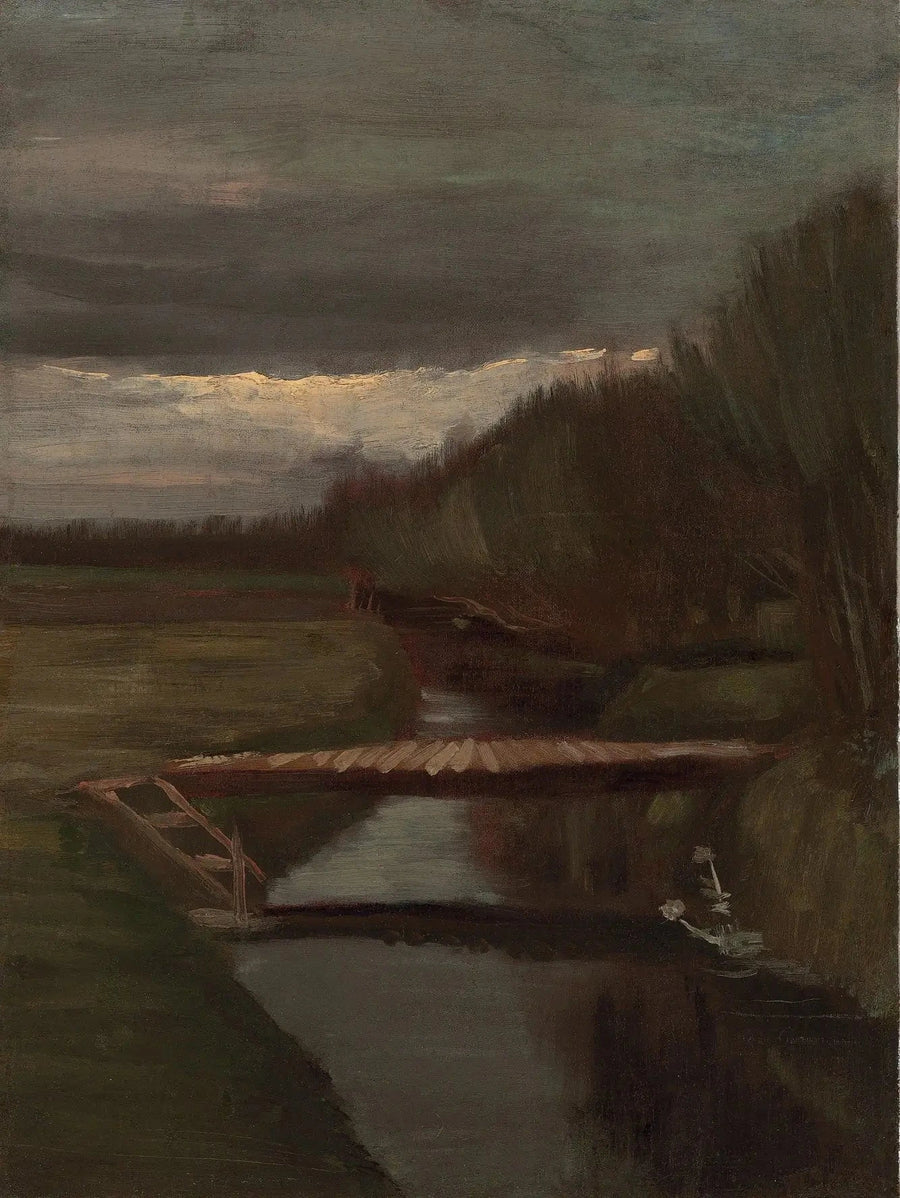 สะพานข้ามคูน้ำ - Vincent van Gogh