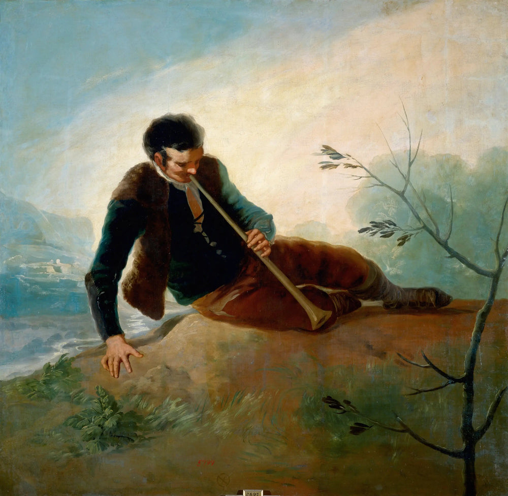Pasteur touchant la dulzaina - Francisco de Goya image 1 reproduction réalisée par Alpha Reproduction