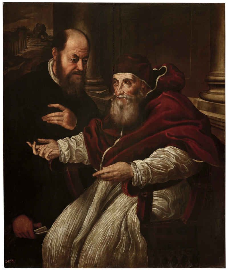 Paul III avec un prélat - Artiste inconnu