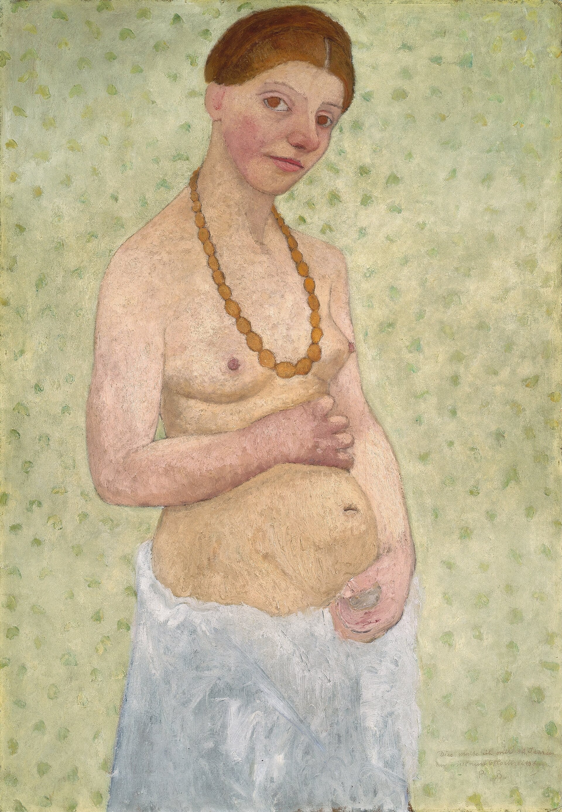 Autoportrait au sixième anniversaire de mariage - Paula Modersohn-Becker
