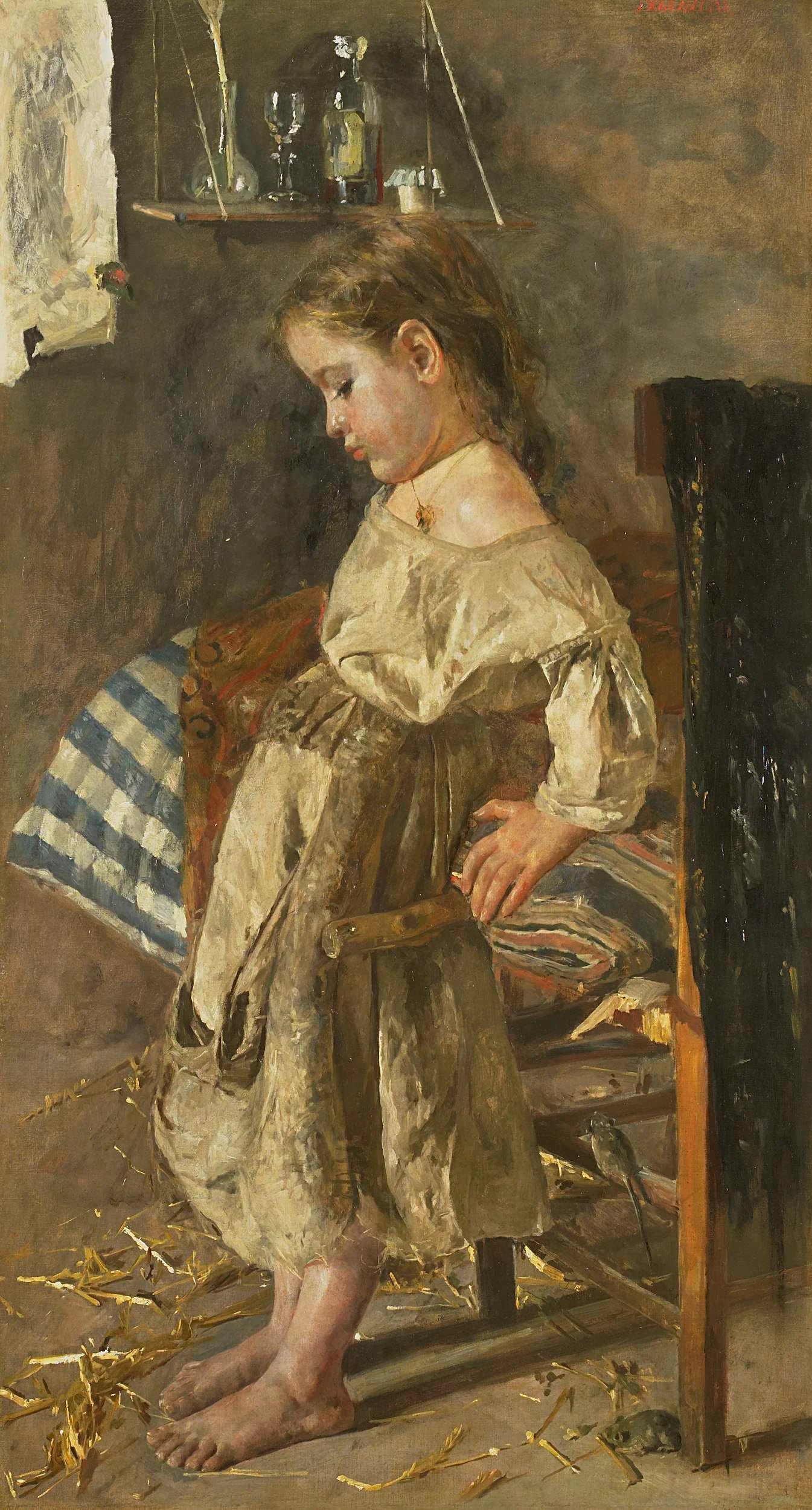 Le pauvre enfant - Antonio Mancini