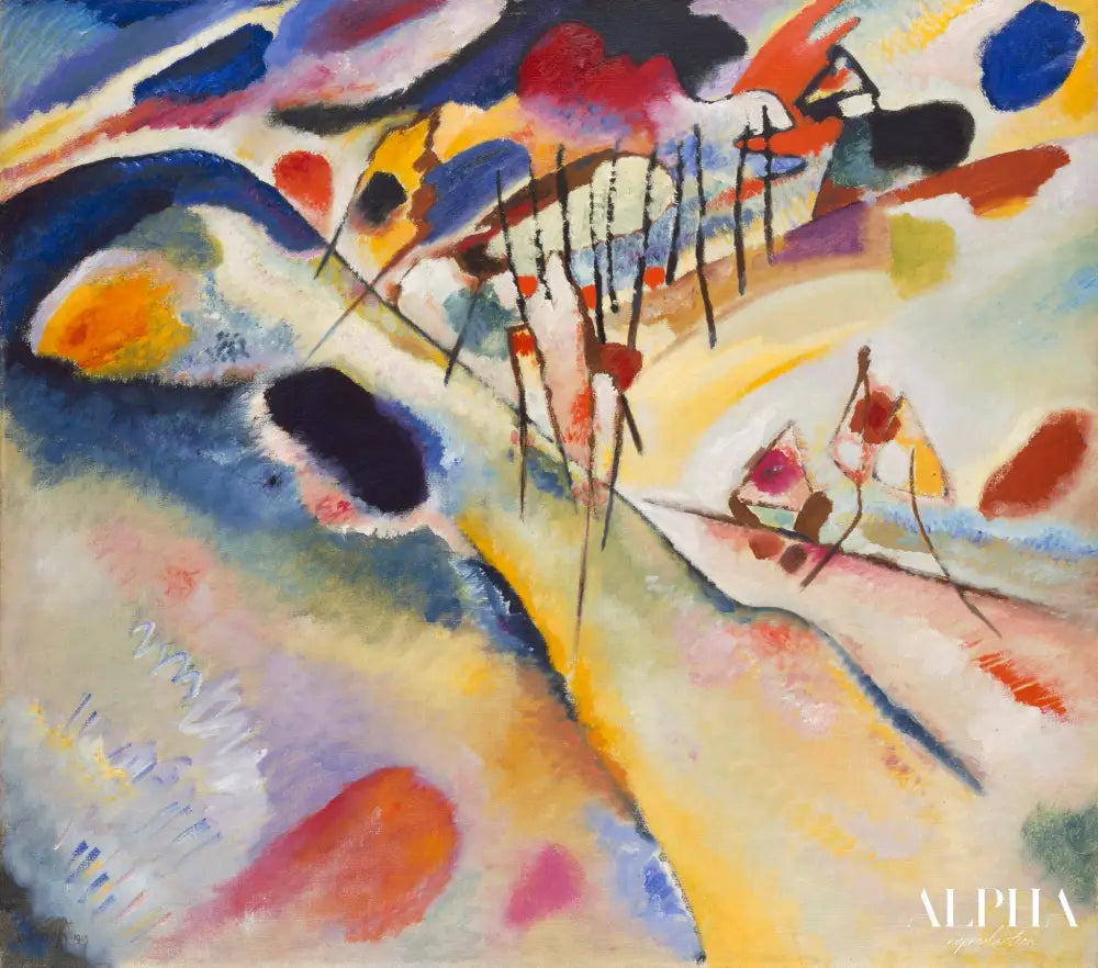 Paysage 1913 - Vassily Kandinsky - Reproductions de tableaux et peintures haut de gamme