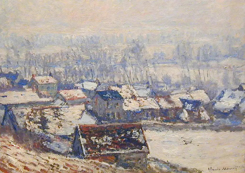 ภูมิทัศน์ที่กีแวร์นี, เอฟเฟกต์หิมะ - Claude Monet