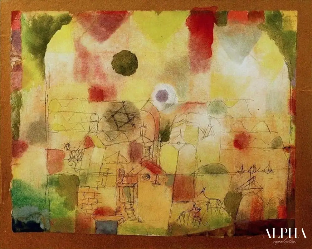 Paysage à imprégnation cosmique - Paul Klee - Reproductions de tableaux et peintures haut de gamme