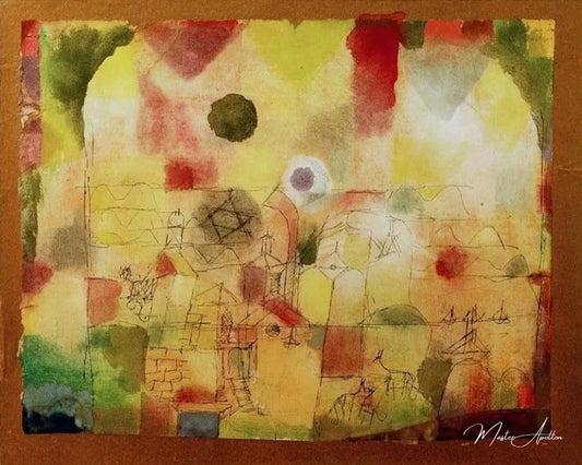 Paysage à imprégnation cosmique - Paul Klee - Reproductions de tableaux et peintures haut de gamme