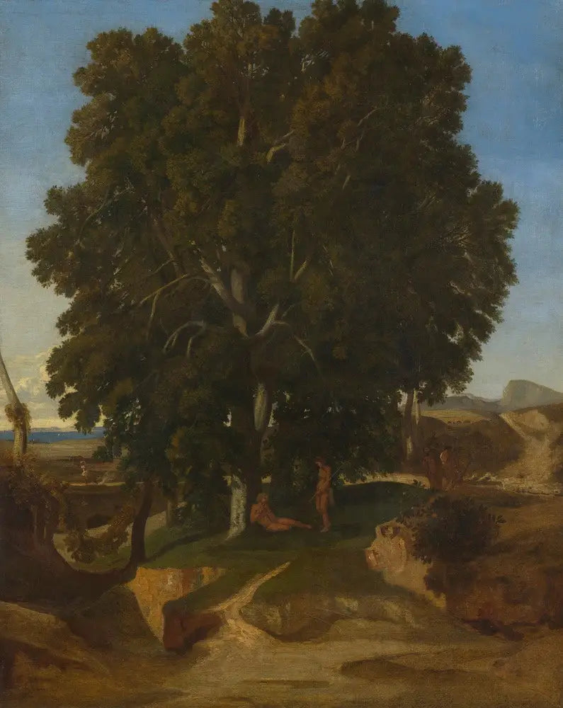 Paysage à l'antique - Gustave Courbet image 1 reproduction artisanale de tableau