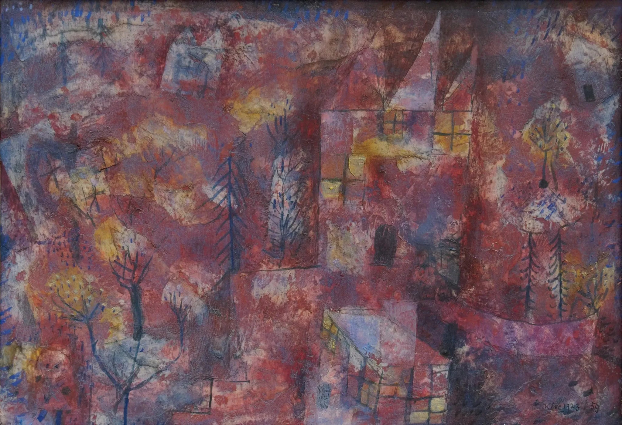 paysage à l'enfant - Paul Klee image 1 reproduction artisanale de tableau