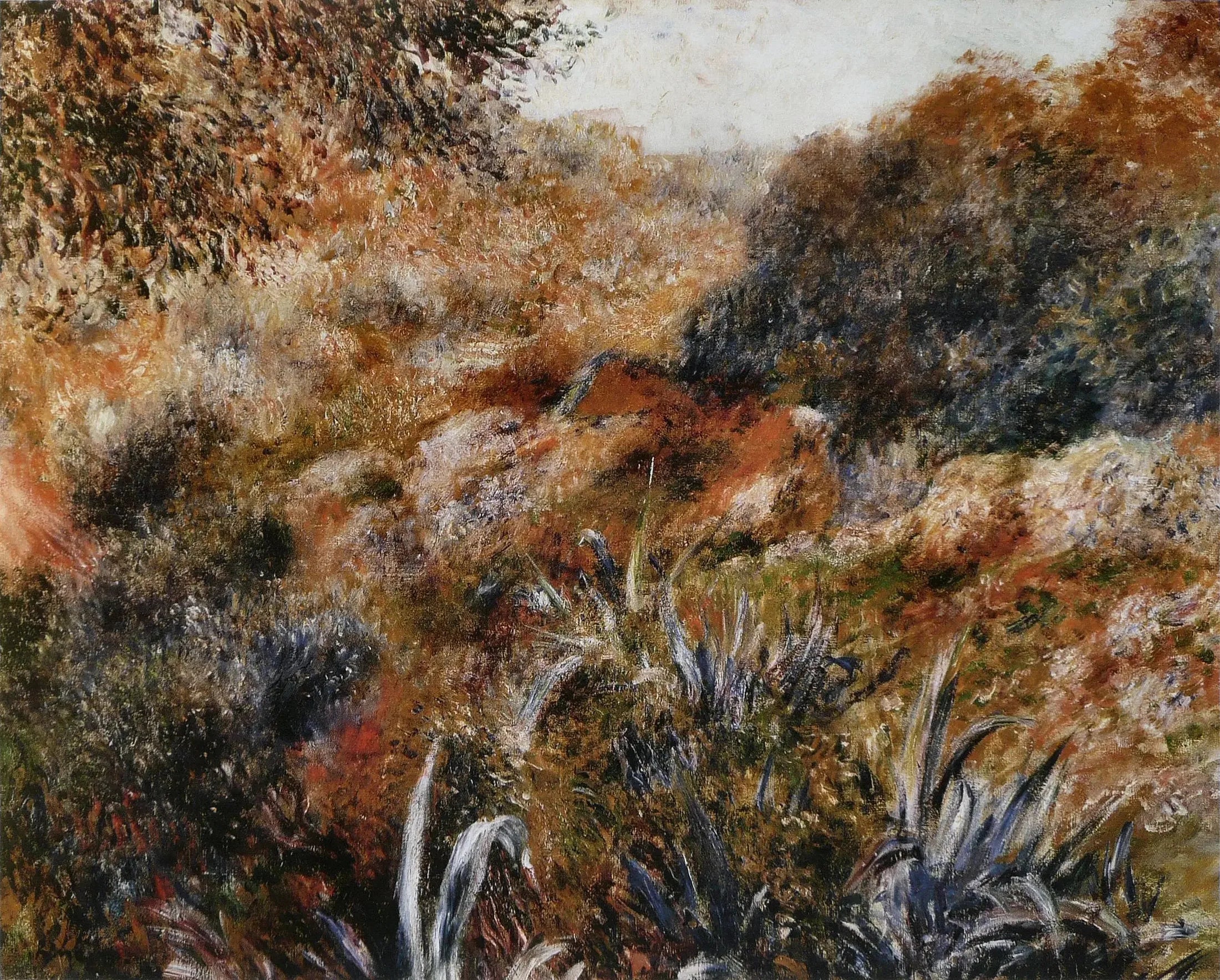 Paysage algérien, le ravin de la femme sauvage - Pierre-Auguste Renoir image 1 reproduction de peinture à l’huile