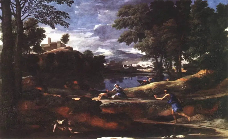 ทัศนียภาพพร้อมงู - Nicolas Poussin