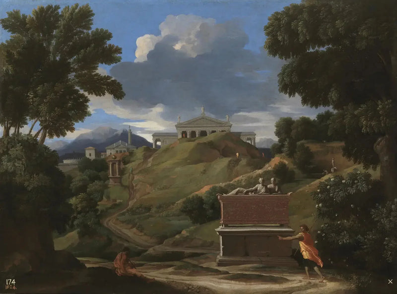 ทัศนียภาพกับซากปรักหักพัง - Nicolas Poussin