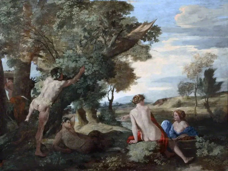 ทัศนียภาพพร้อมแบคคัสและเซเรส - Nicolas Poussin
