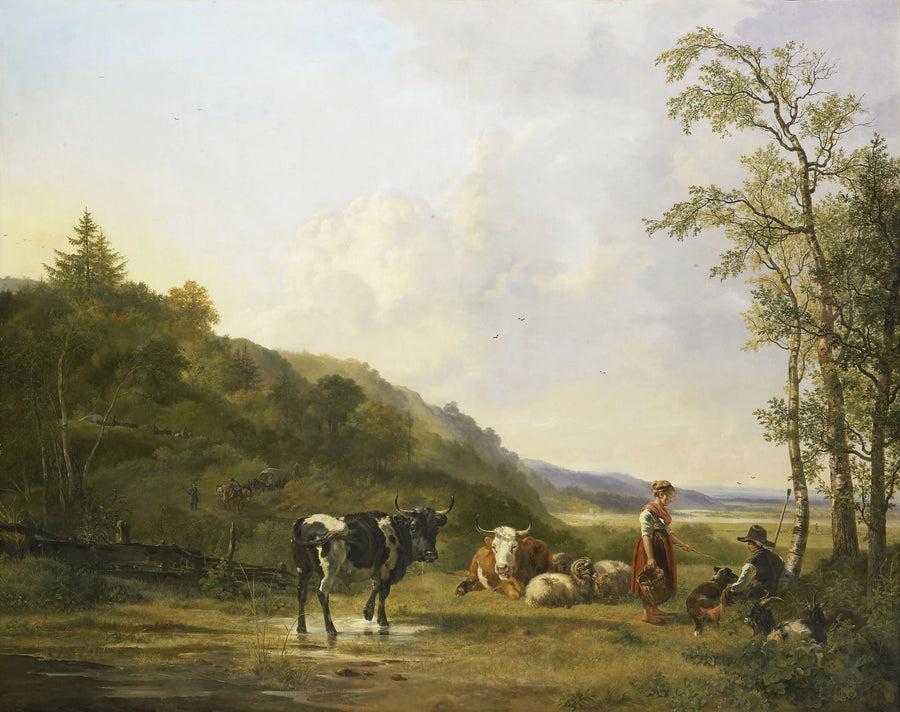Paysage avec bergers et bétail - Pieter Gerardus van Os
