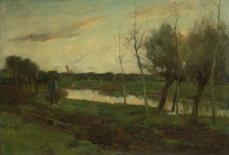 Paysage avec un canal - Geo Poggenbeek