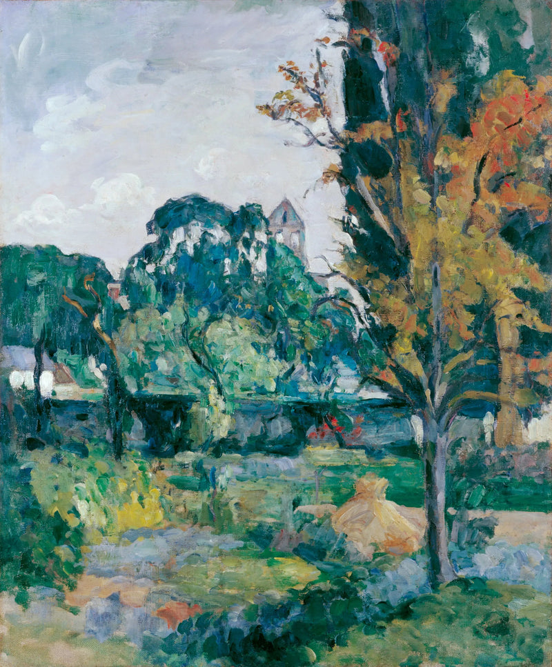 ภูมิทัศน์พร้อมหอระฆัง - Paul Cézanne