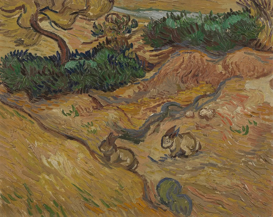 ภูมิทัศน์กับกระต่าย - Vincent van Gogh