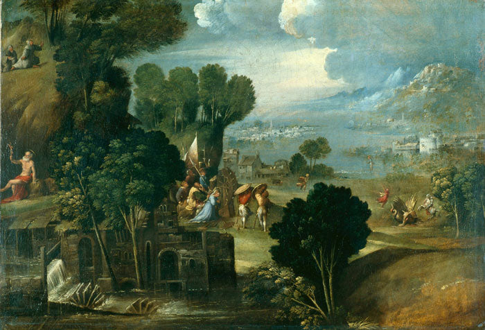 Paysage avec des saints - Dosso Dossi
